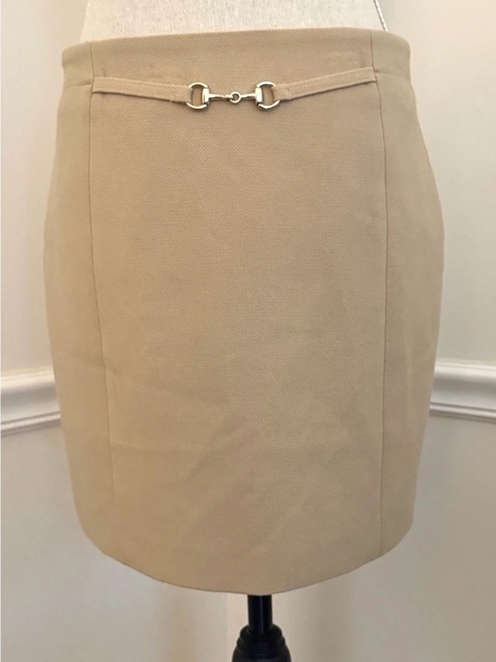 H&M Tan Camel Color Pencil Mini Skirt Size 6